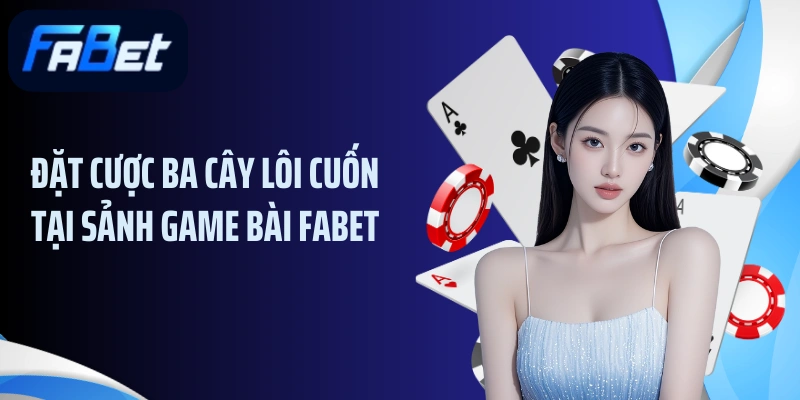 Đặt cược ba cây lôi cuốn tại sảnh game bài FABET